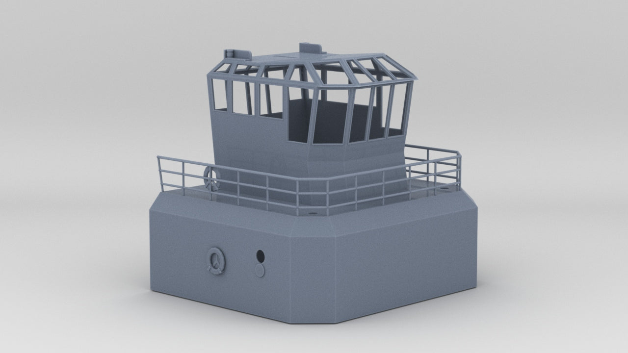 1/24 YTB Tugboat Pilot House (w/o windows) - distefan 3d print
