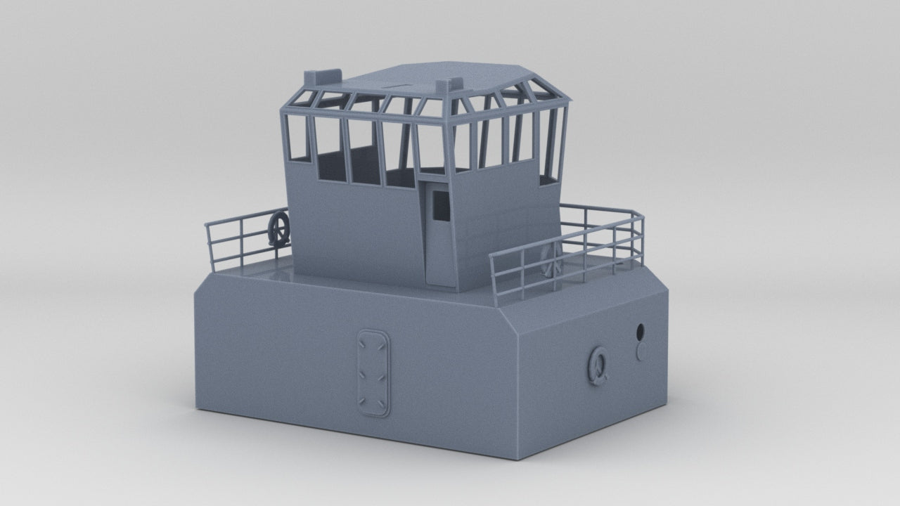 1/24 YTB Tugboat Pilot House (w/o windows) - distefan 3d print