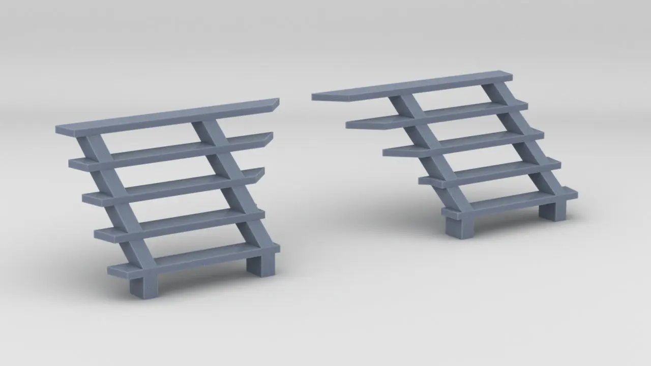 1/24 YTB Tugboat Stairs Set (2pcs) - distefan 3d print