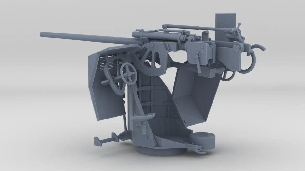 1/24 DKM 3.7cm SK C/30 Gun - distefan 3d print