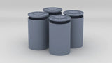 1/24 DKM Depth Charge (Wasserbombe) Set (4pcs)