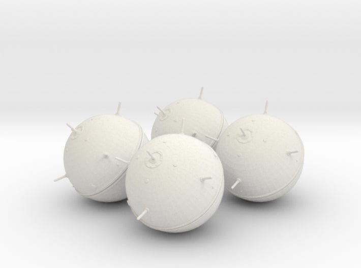 1/24 DKM Naval Mine Set x4 - distefan 3d print