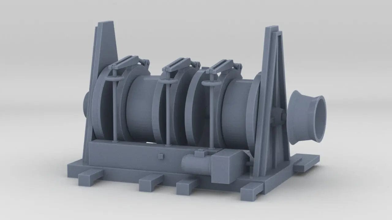 1/24 DKM Raumboote R-301 Aft Winch - distefan 3d print