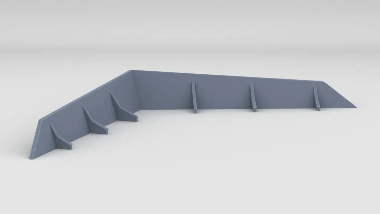 1/24 DKM Raumboote R-301 Bow Spray Deflector - distefan 3d print