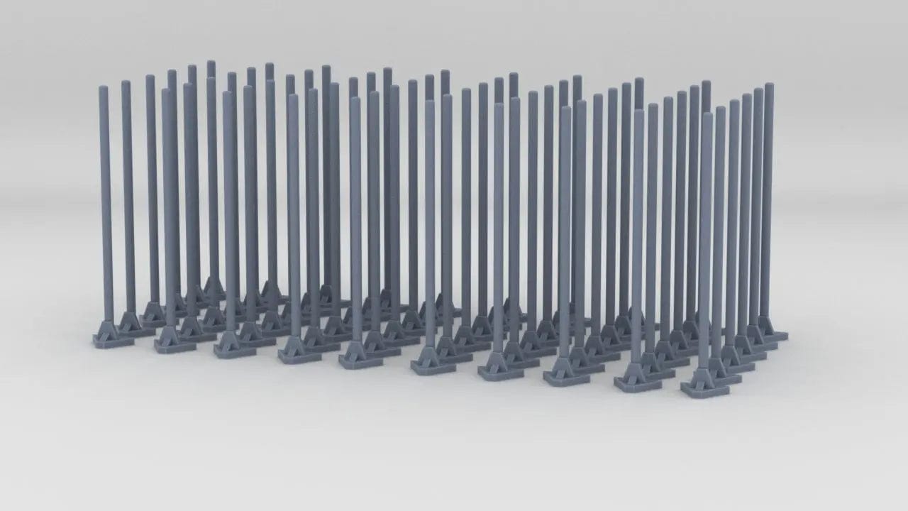 1/24 DKM Raumboote R-301 Hull Handrails Set (60pcs) - distefan 3d print