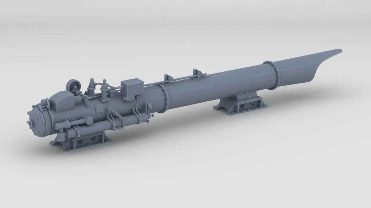 1/24 DKM Raumboote R-301 Torpedo Launcher Port - distefan 3d print