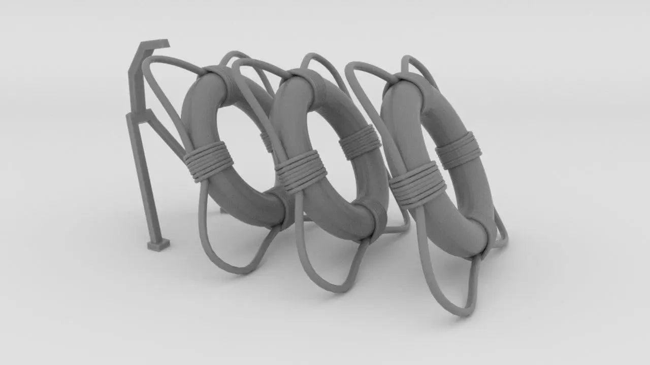 1/24 DKM Schnellboot Life Ring Set - distefan 3d print