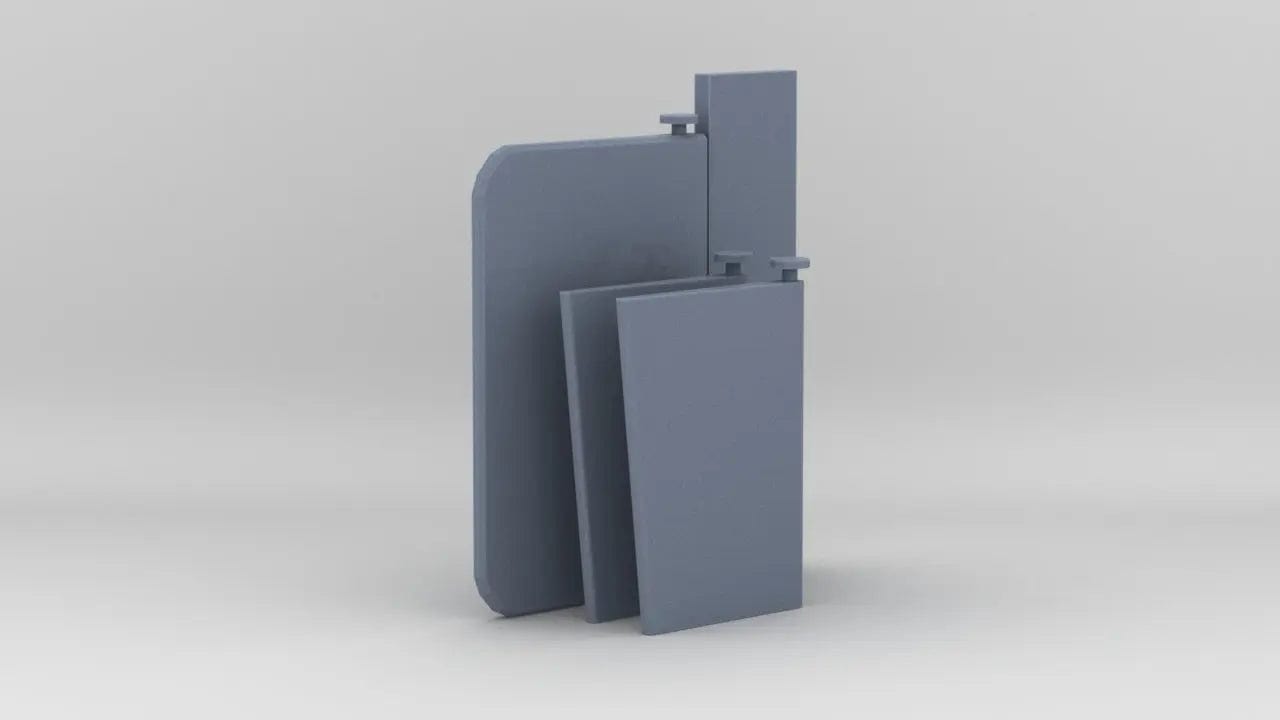 1/24 DKM Schnellboot S-100 Rudder Set (3pcs) - distefan 3d print