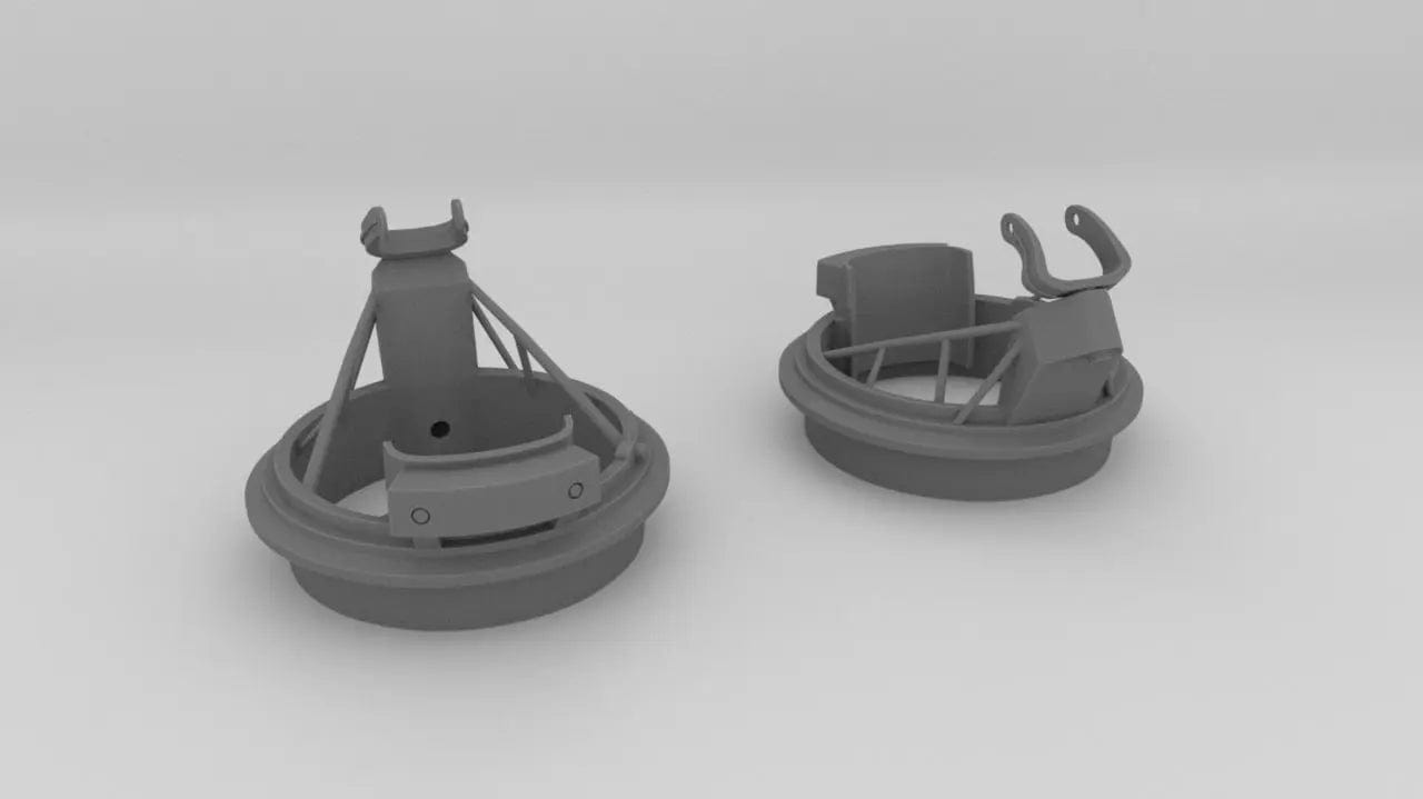 1/24 US PT Boat 20mm Mount Mk-12 MOD 1 Set - distefan 3d print