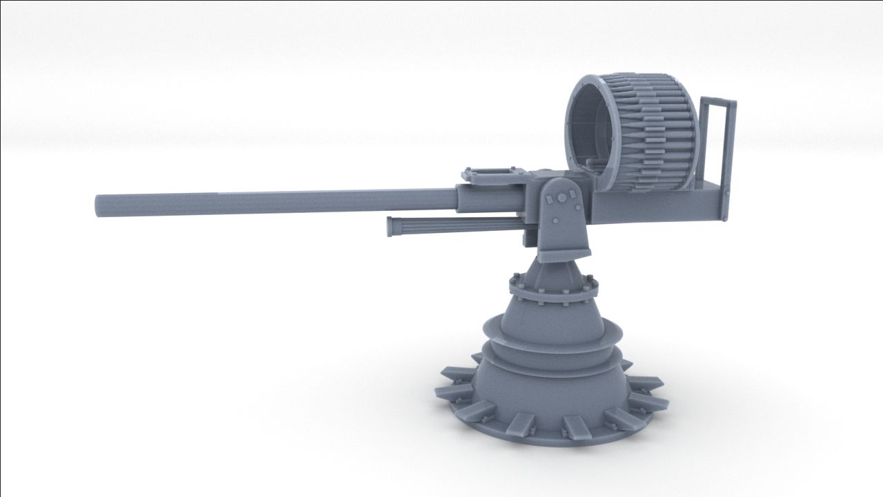 1/24 US PT Boat 37mm Cannon M9 - distefan 3d print