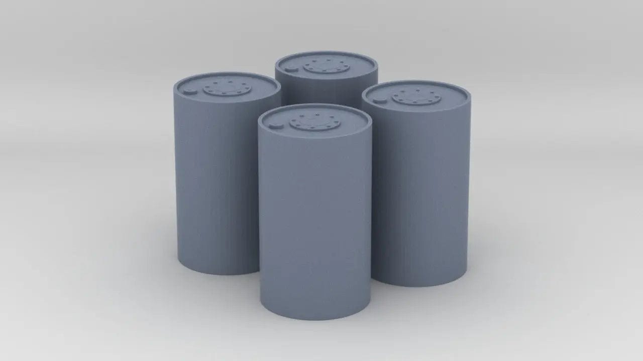 1/24 USN 300lb Depth Charges Mk6 Set (4pcs) - distefan 3d print