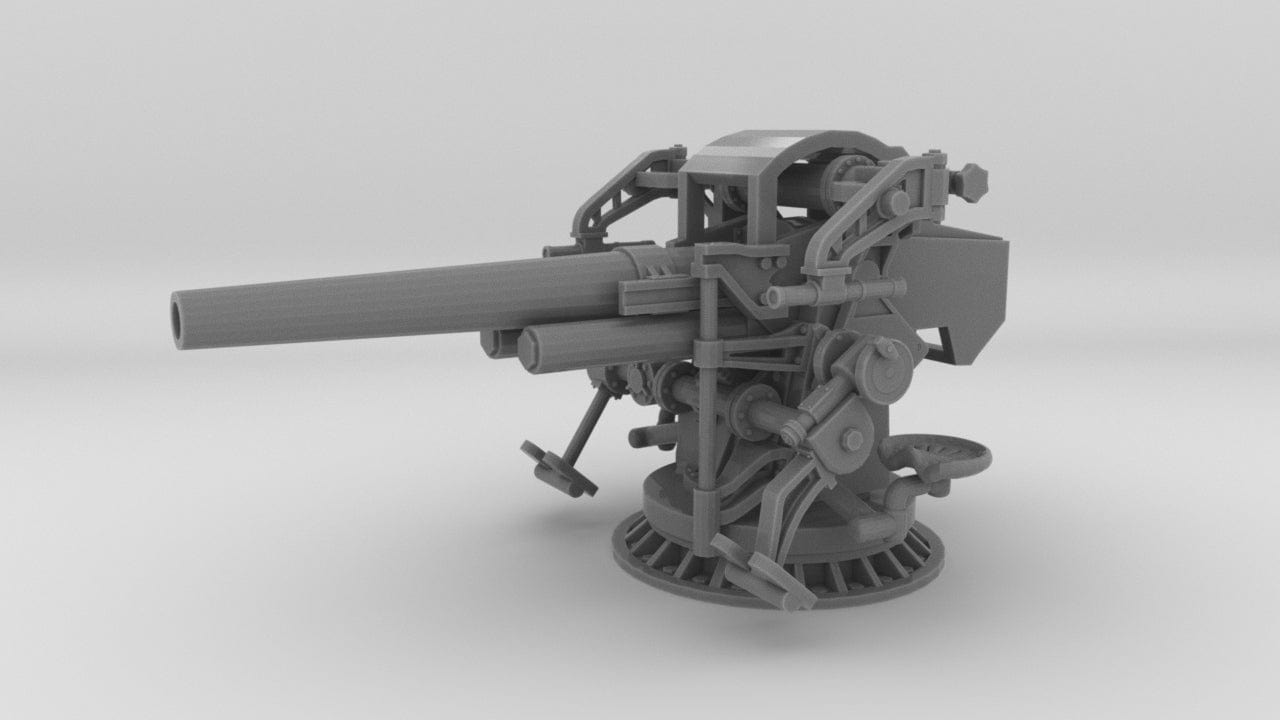 1/24 USN 5-inch 25 Deck Gun Mk40 - distefan 3d print