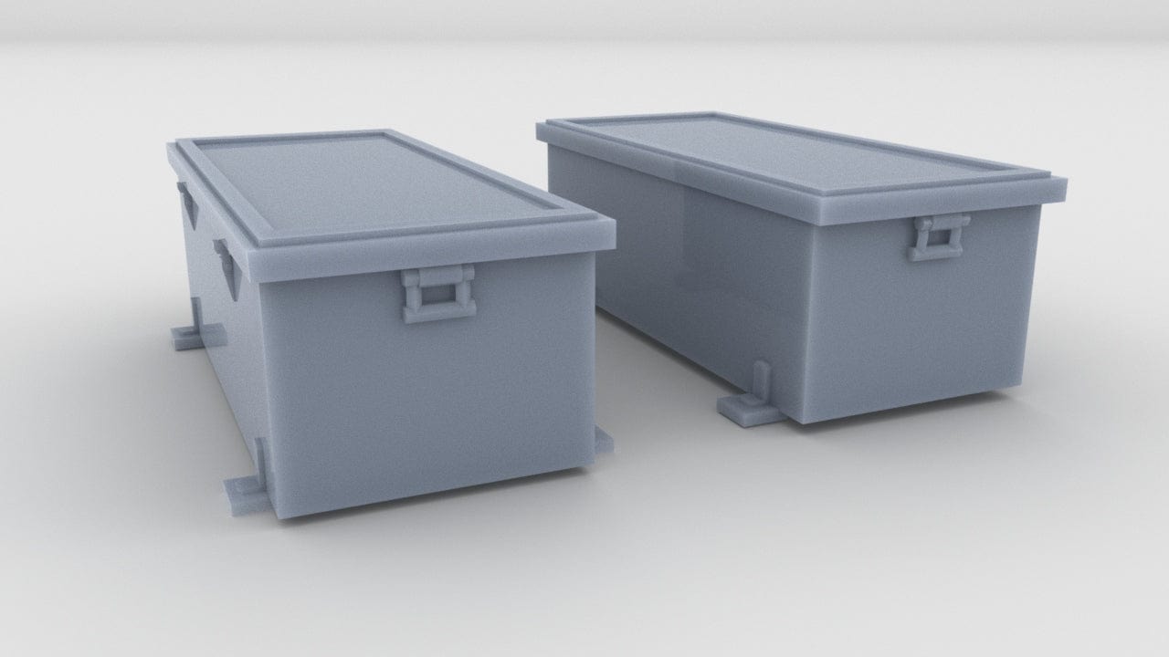 1/24 USN PT Boat 109 Ammo Locker Set (2pcs) - distefan 3d print