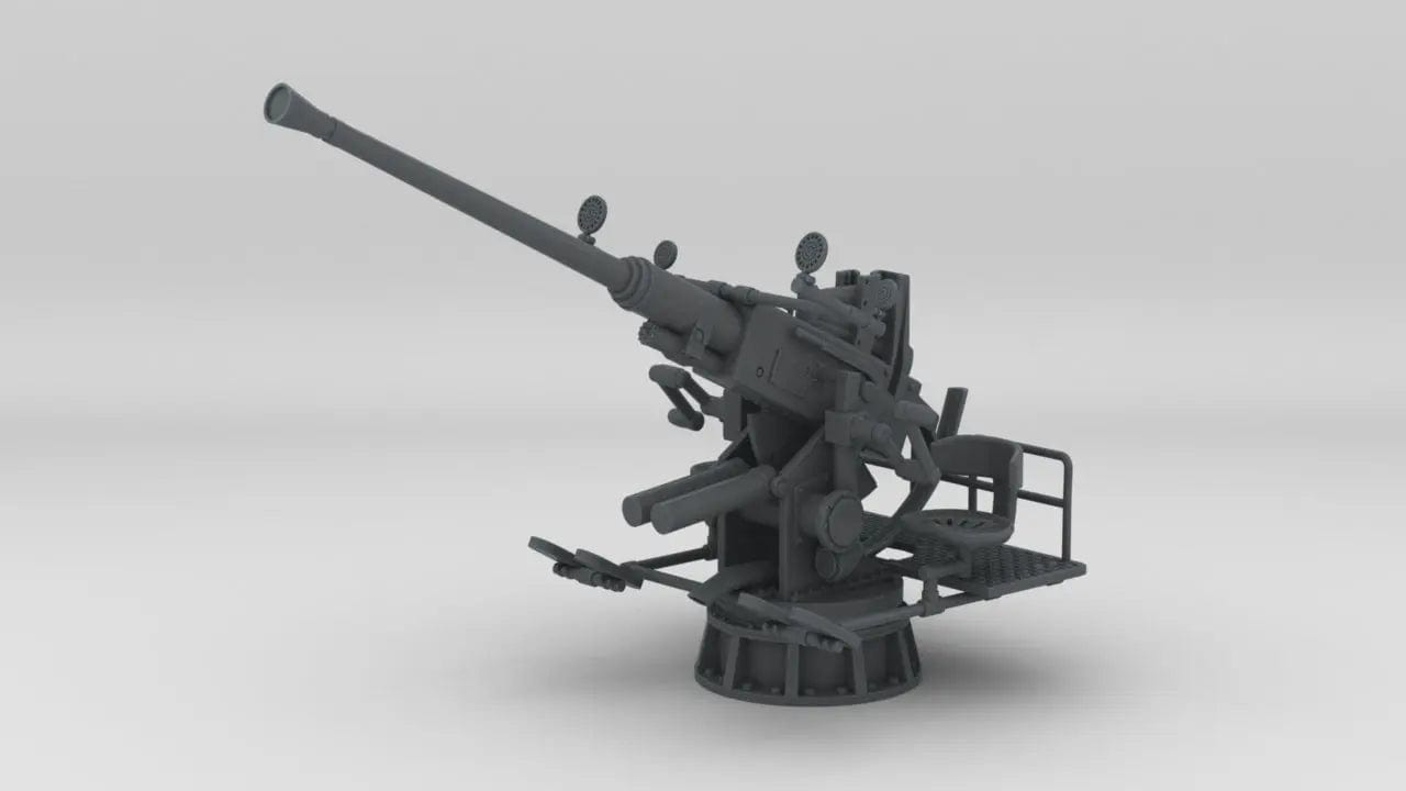 1/24 USN Single 40mm Bofors (Elevated) - distefan 3d print