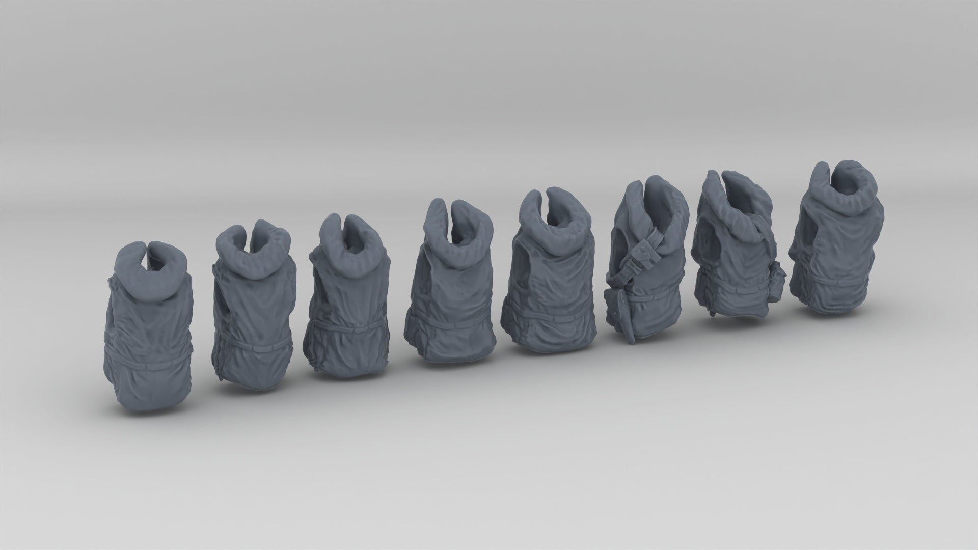 1/24 USN WWII Lifevest Set (8pcs) - distefan 3d print