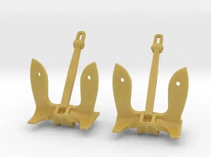 1/240 RV Calypso Danforth anchors Set - distefan 3d print