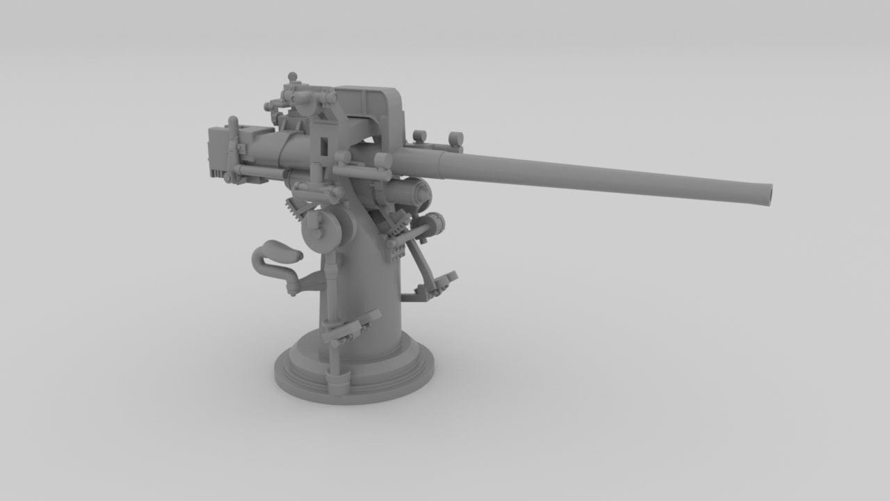 1/240 USN 3-inch 50 Cal. Deck Gun - distefan 3d print