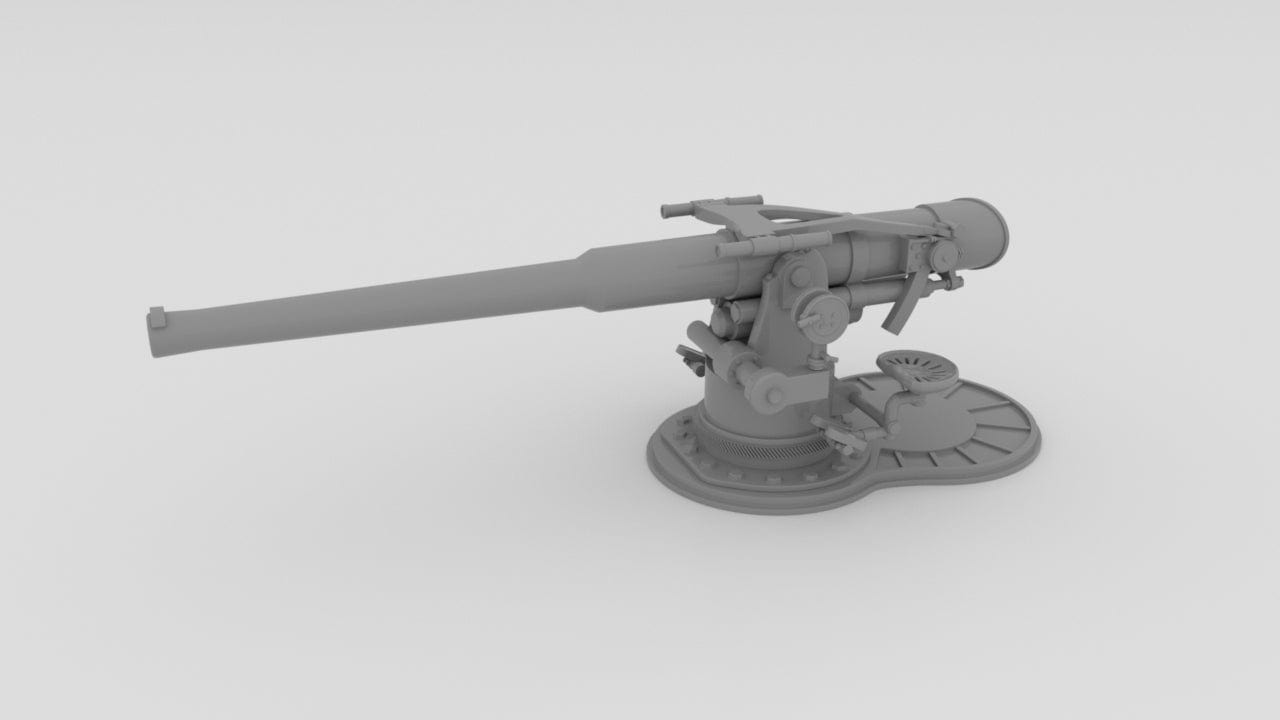 1/240 USN 4 inch 50 (10.2 cm) Deck Mount - distefan 3d print