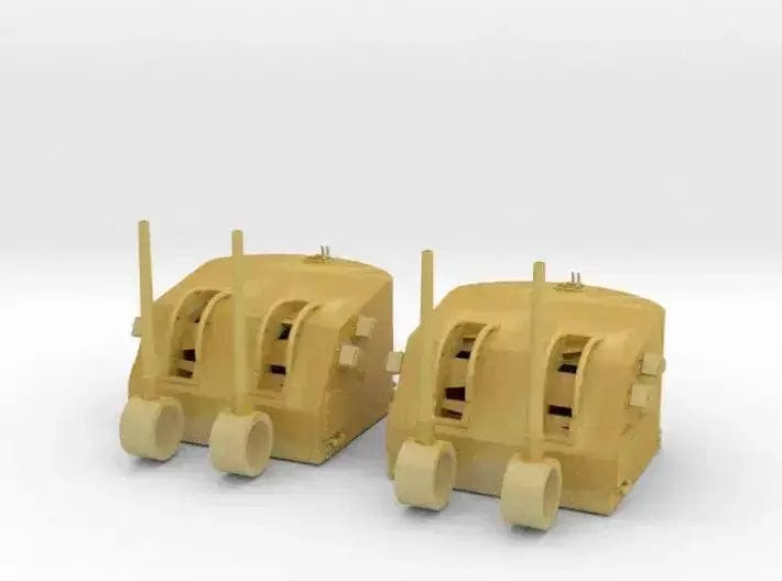 1/240 USN 5"/38 cal. Mk.12 twin mounts set 2pcs - distefan 3d print