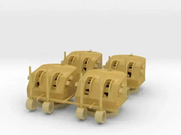 1/240 USN 5"/38 cal. Mk.12 twin mounts set 4pcs - distefan 3d print