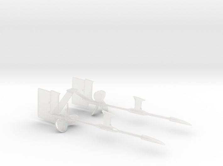 1/240 USN Props SET Supports And Rudders - distefan 3d print