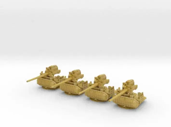 1/240 USN single 5 inch (127 mm) 38 gun set 4pcs - distefan 3d print