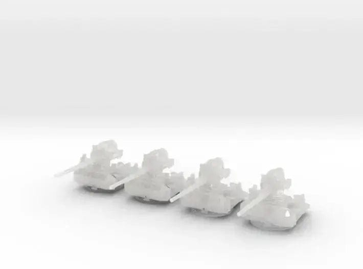 1/240 USN single 5 inch (127 mm) 38 gun set 4pcs - distefan 3d print