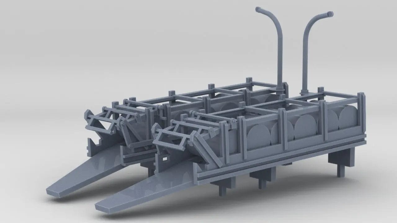 1/240 USS Ward Depth Charge Loaded Set - distefan 3d print