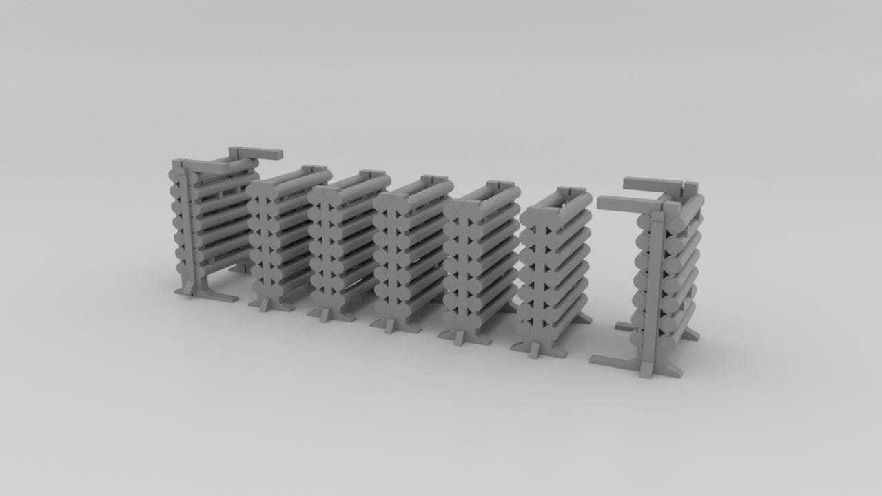 1/240 USS Ward in Racks Set (7pcs) - distefan 3d print