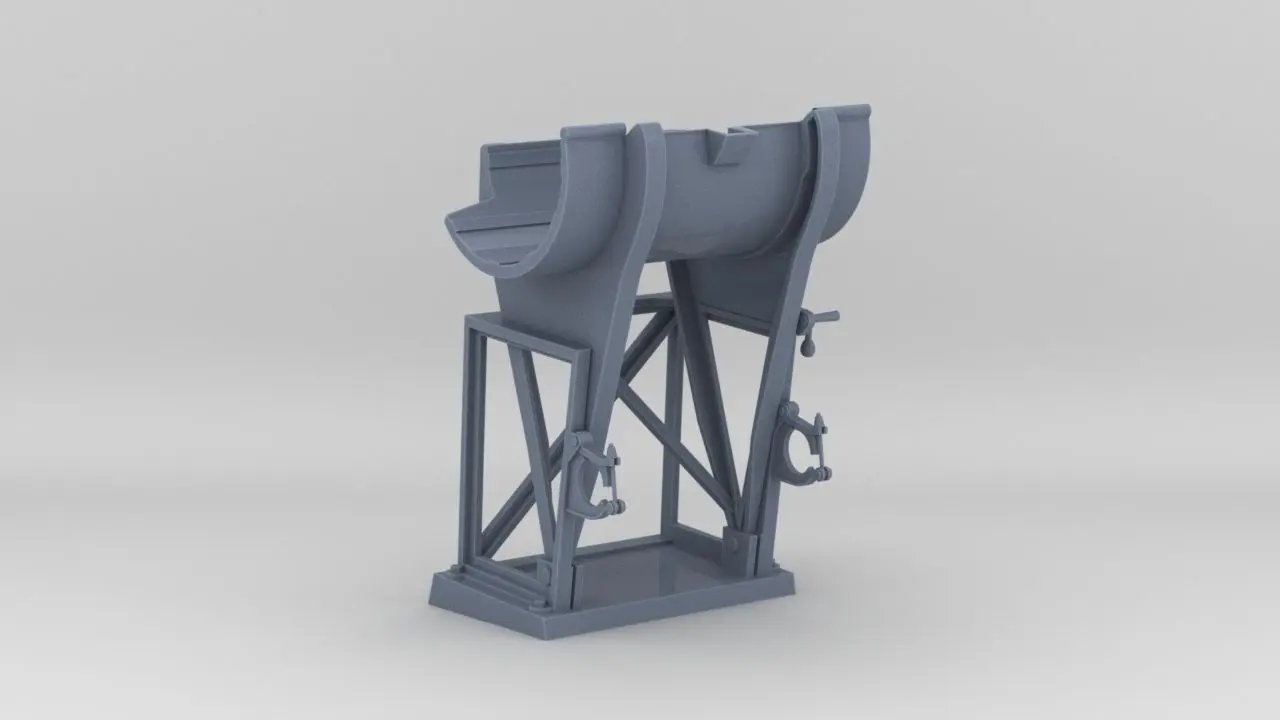 1/25 DKM Depth Charge Rack Port - distefan 3d print