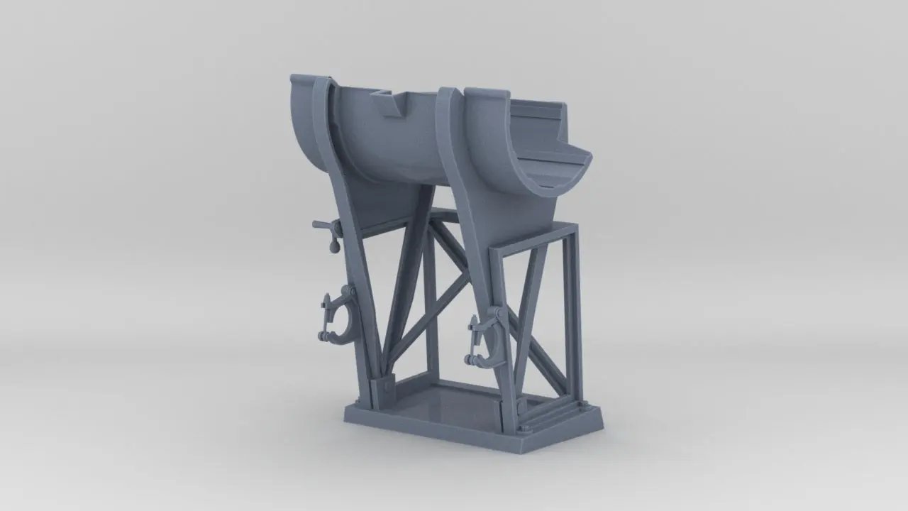 1/25 DKM Depth Charge Rack Starboard - distefan 3d print