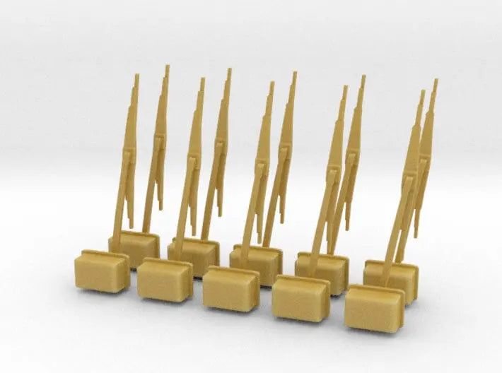 1/25 USN windshield windscreen wiper set 10pcs - distefan 3d print