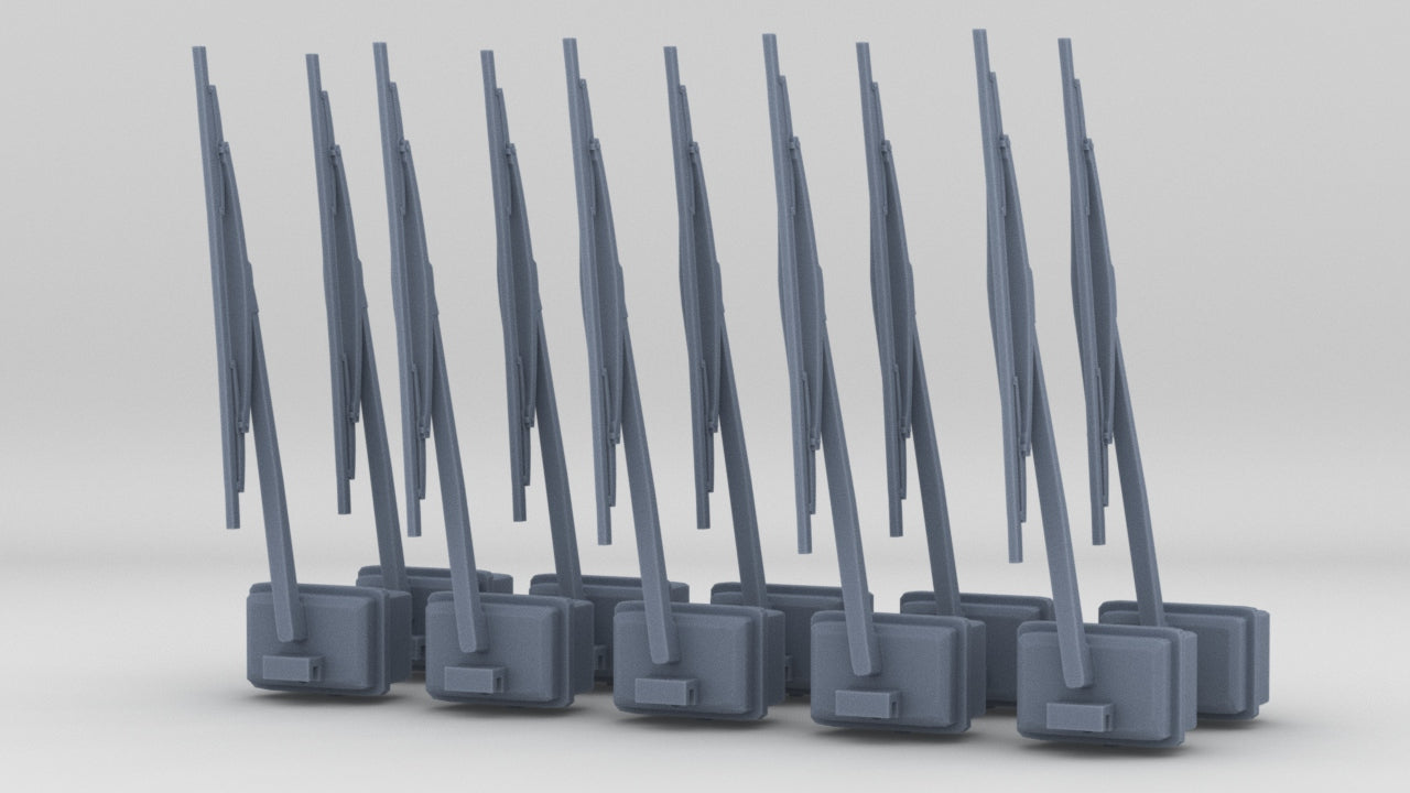 1/25 USN Windshield Wiper Set (10pcs) - distefan 3d print