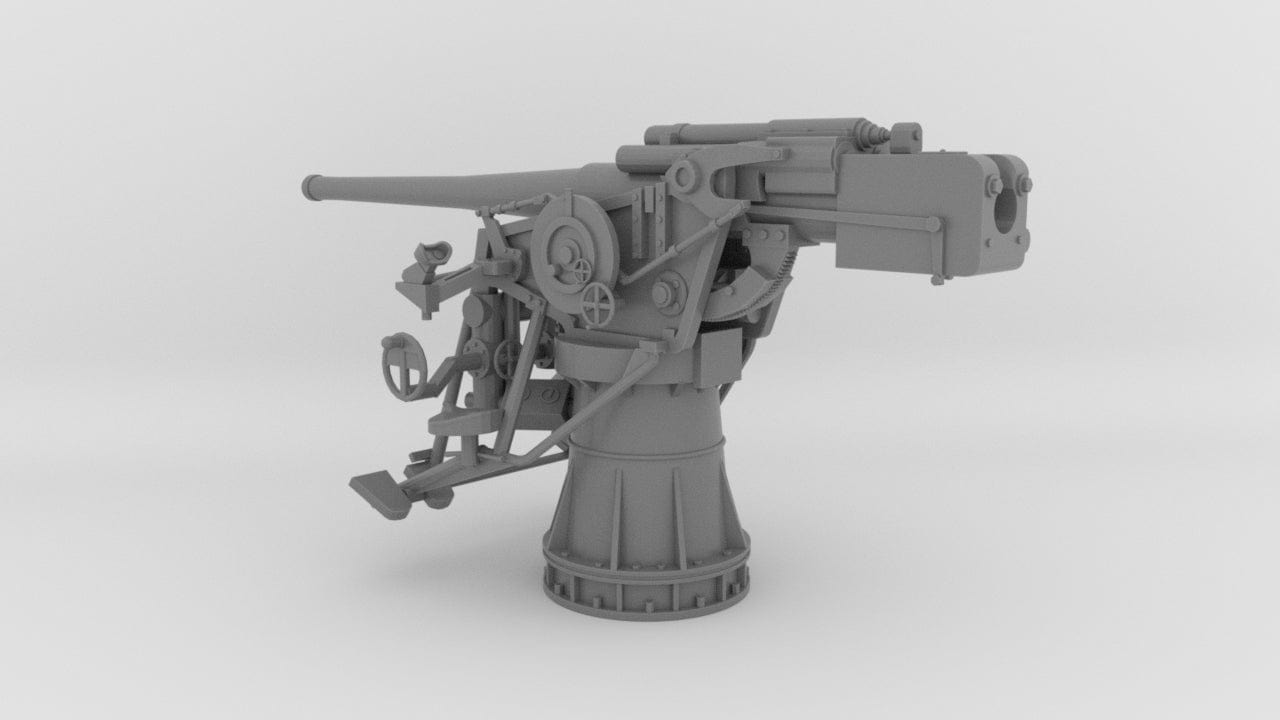 1/25 DKM 10.5cm/45 (4.1in) SK C/32 Gun - distefan 3d print