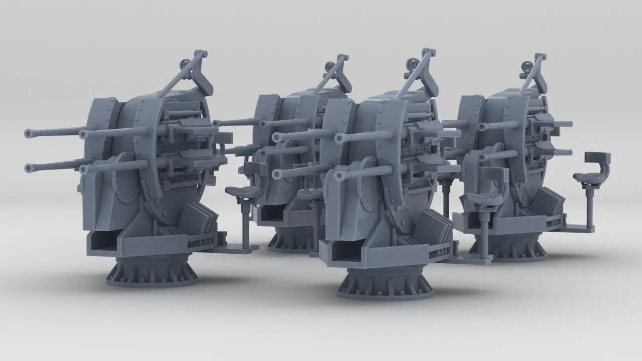 1/250 DKM 20mm-MG-C/38 Quadruple Set (4pcs) Resin3Dinteractive