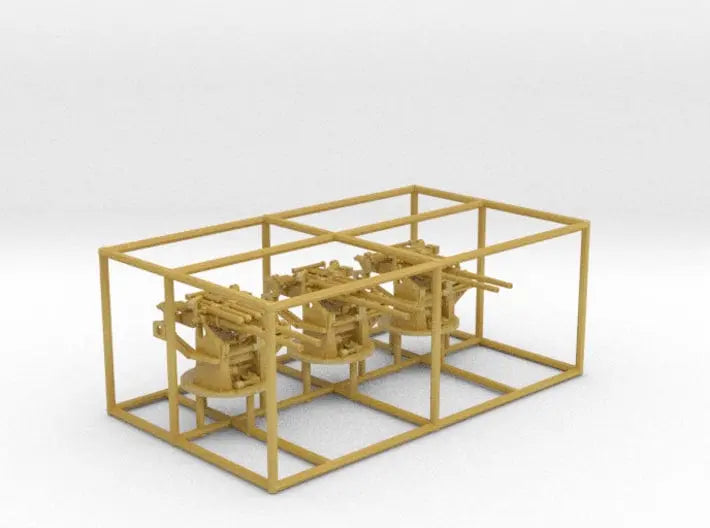 1/250 IJN 12.7 cm/40 (5") Type 89 Gun Twin x3 - distefan 3d print