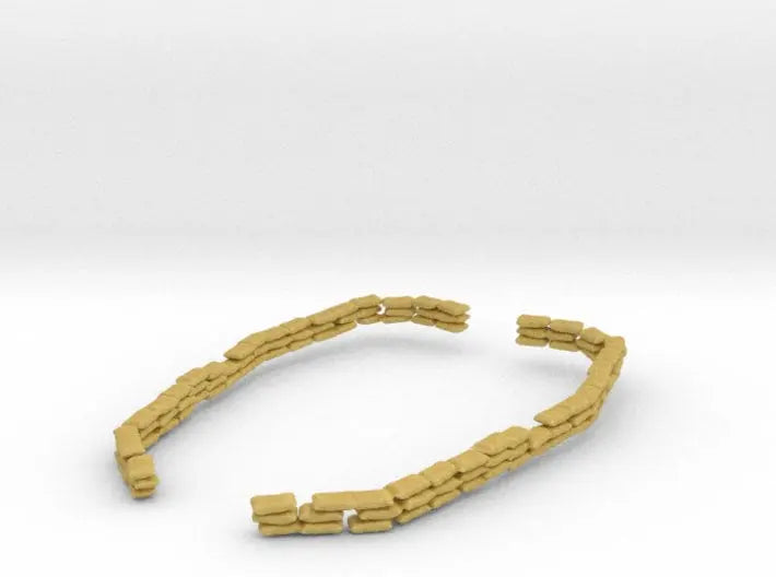1/250 IJN Yamato sandbags main deck 25mm single - distefan 3d print