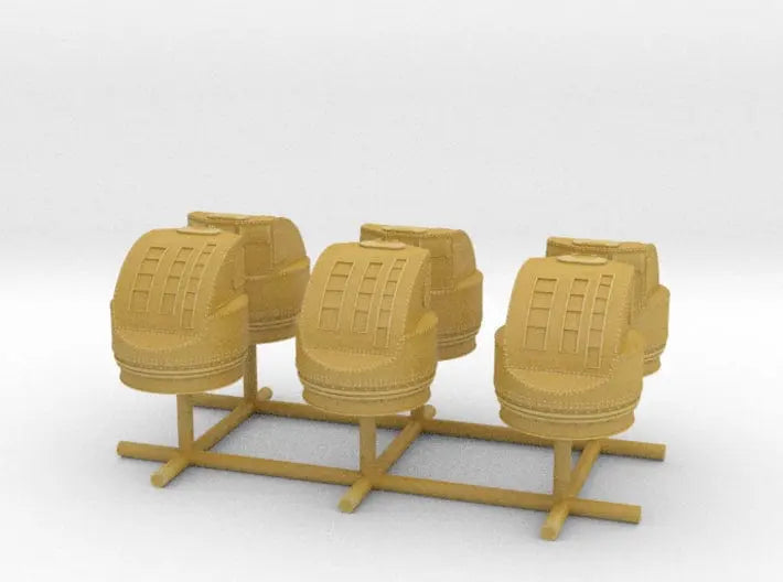 1/250 IJN Machine Gun Control Tower set x6 - distefan 3d print