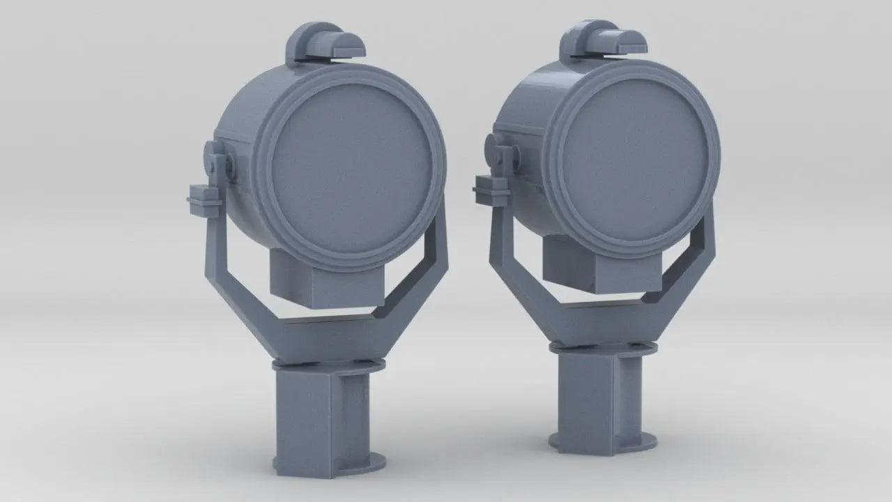 1/250 USN 24-inch Searchlight Set (2pcs) - distefan 3d print