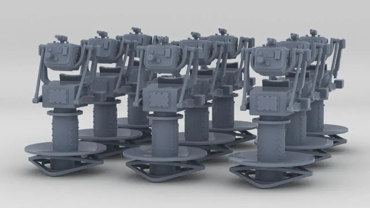 1/250 USN Mk52 Director w/ Mk63 Gun Sight Set (9pcs) - distefan 3d print