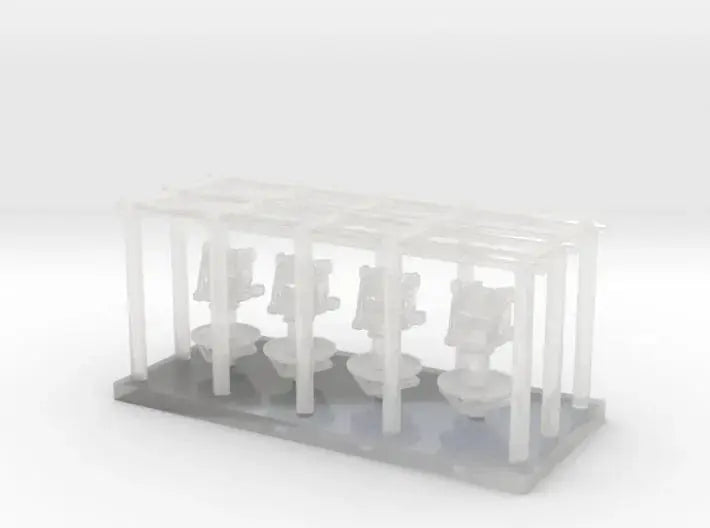 1/250 USN Mk52 director with Mk63 set 4pcs - distefan 3d print