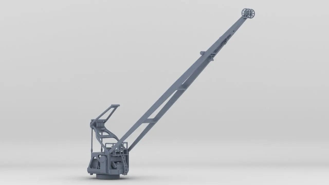 1/250 DKM Bismarck Airplane Crane - distefan 3d print