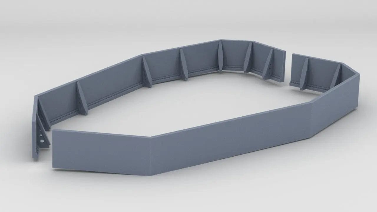1/250 IJN Yamato Forward 25mm Gun Deck Shield Set (2pcs) - distefan 3d print