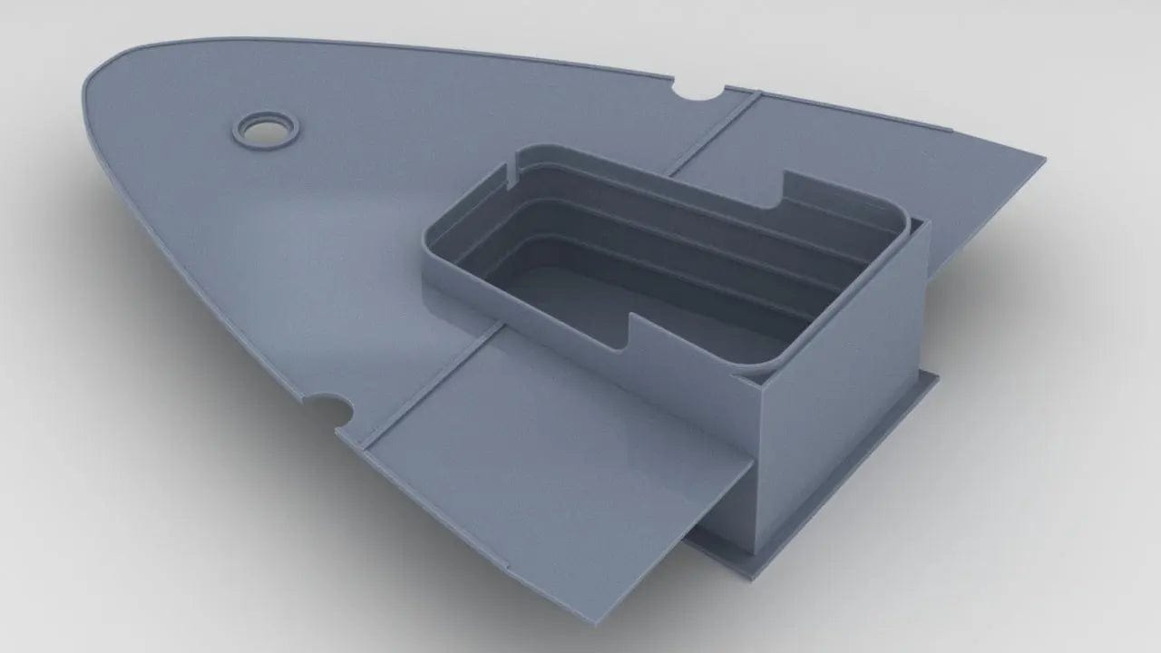1/250 IJN Yamato Rear Airplane Hangar - distefan 3d print