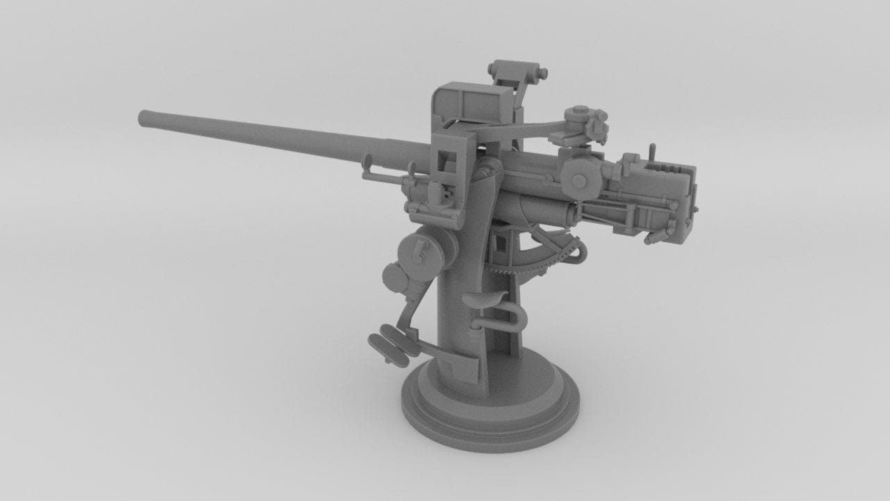 1/250 USN 3-inch 50 Cal. Deck Gun - distefan 3d print