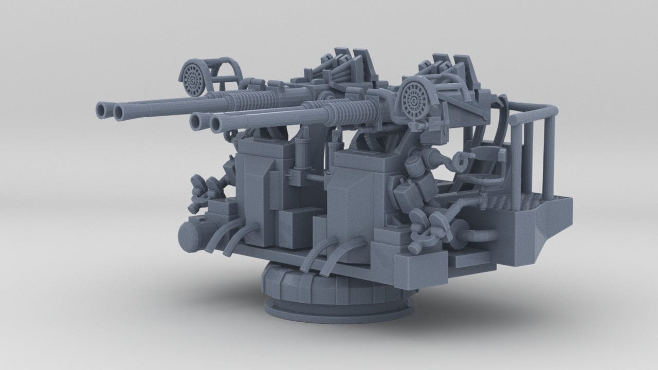 1/250 USN 40mm Quad Bofors Mount - distefan 3d print