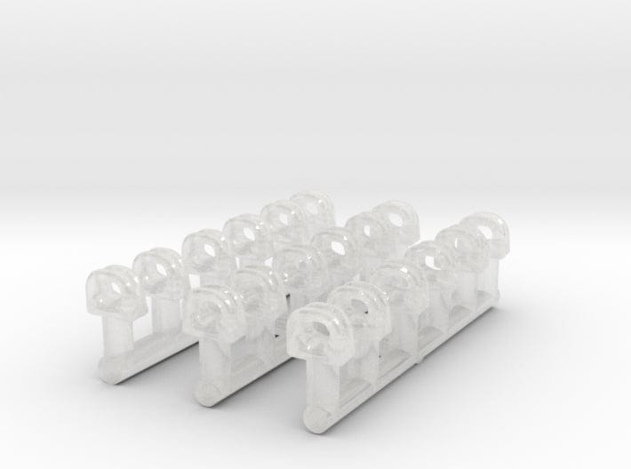 1/250 USN fairlead towing chock set 18pcs - distefan 3d print