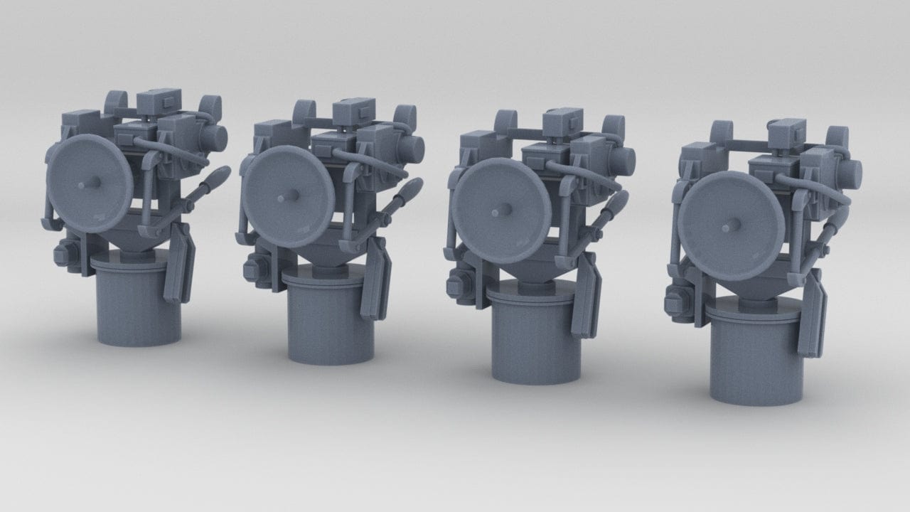 1/250 USN Mk57 Director Set (4pcs) - distefan 3d print
