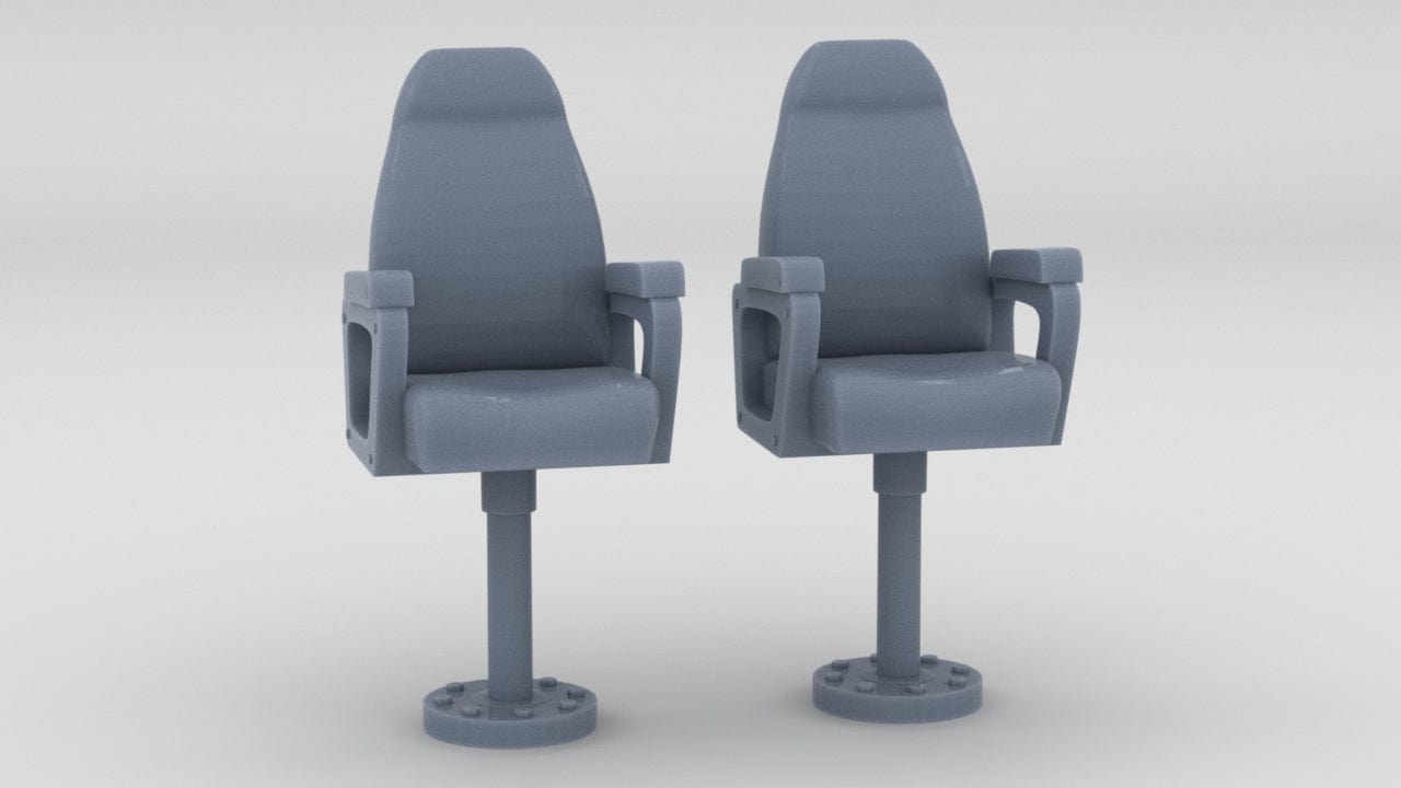 1/27 USN Captain Chair Set (2pcs) - distefan 3d print