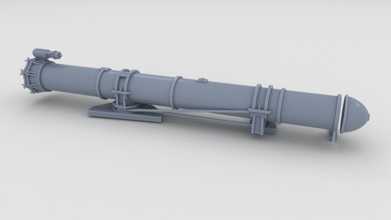 1/29 US PT Boat 109 Torpedo Tube Port - distefan 3d print